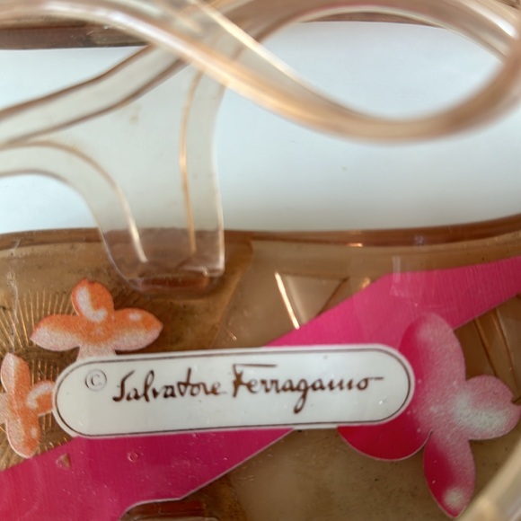 Salvatore Ferragamo Rubber Strappy Sandals Size EU38/ US8 - Picture 9 of 10